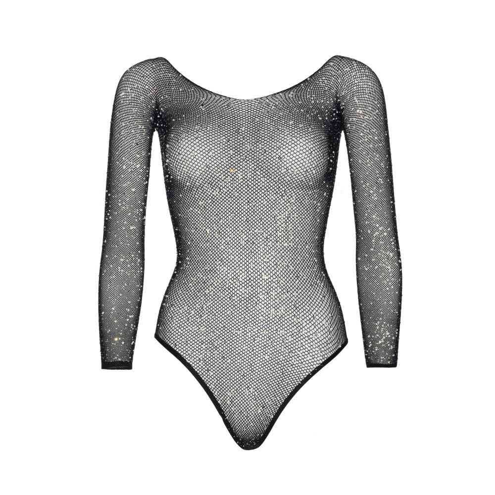 Leg Avenue - Crystalized Fishnet Bodysuit - Noir